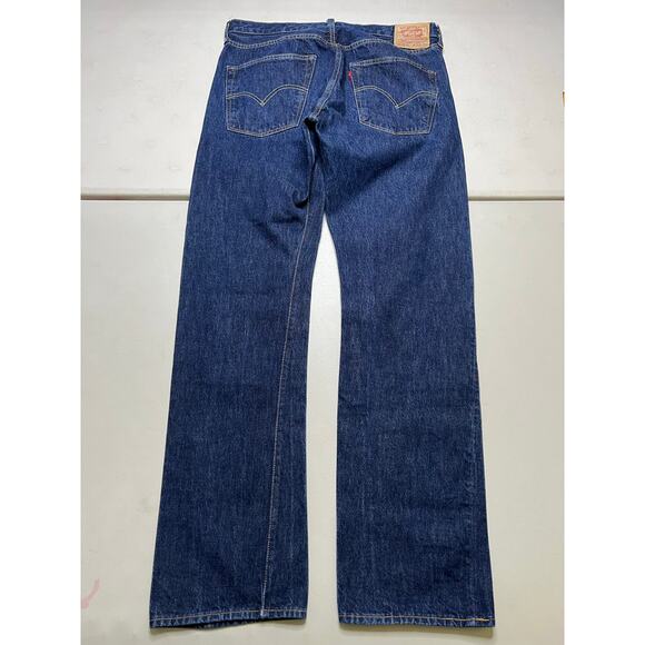 Levi’s 501XX Selvedge Jeans Button Fly Dark Wash Redline Denim Men 36x34 - Picture 5 of 16